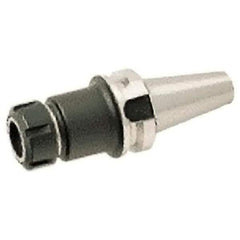 Iscar - 100mm Projection, BT40 Taper Shank, ER16 Collet Chuck - 0.0001" TIR, Through-Spindle - Exact Industrial Supply