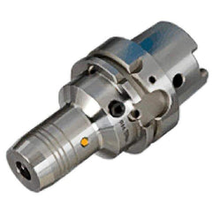 Iscar - HSK63A Taper Shank, 6mm Hole Diam, Hydraulic Tool Holder/Chuck - 23mm Nose Diam, 80mm Projection, 37mm Clamp Depth, 15,000 RPM, Through Coolant - Exact Industrial Supply