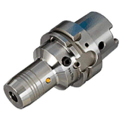 Iscar - HSK100A Taper Shank, 1" Hole Diam, Hydraulic Tool Holder/Chuck - 1.811" Nose Diam, 4.528" Projection, 10,000 RPM, Through Coolant - Exact Industrial Supply