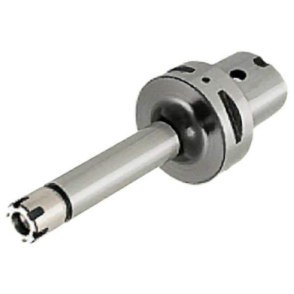 Iscar - 0.5mm to 10mm Capacity, 100mm Projection, Modular Connection, ER16 Collet Chuck - 0.0001" TIR, Through-Spindle - Exact Industrial Supply