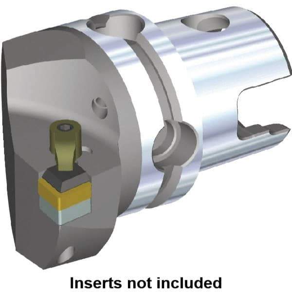 Kennametal - Left Hand Cut, Size KM50, CN.. Insert Compatiblity, Internal or External Modular Turning & Profiling Cutting Unit Head - 35mm Ctr to Cutting Edge, 50mm Head Length, Through Coolant - Top Tool & Supply