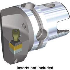 Kennametal - Right Hand Cut, Size KM50, CN.. Insert Compatiblity, Internal or External Modular Turning & Profiling Cutting Unit Head - 35mm Ctr to Cutting Edge, 50mm Head Length, Through Coolant - Top Tool & Supply