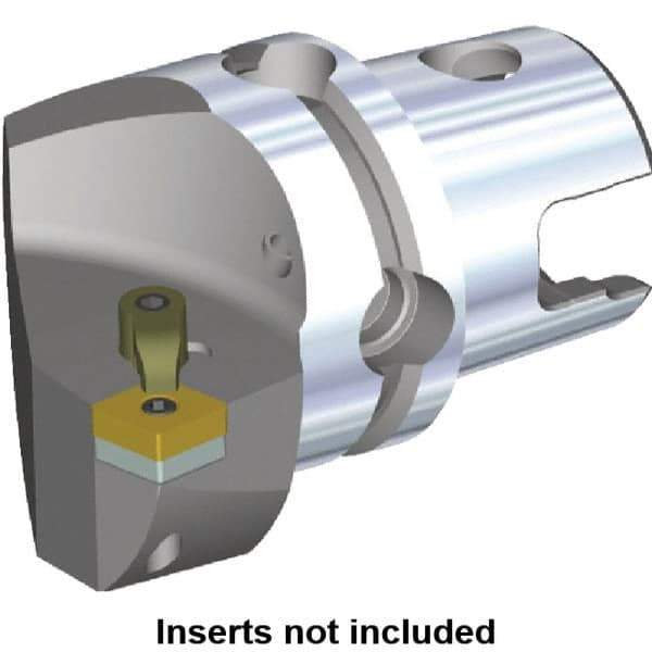 Kennametal - Right Hand Cut, Size KM50, CN.. Insert Compatiblity, Internal or External Modular Turning & Profiling Cutting Unit Head - 35mm Ctr to Cutting Edge, 50mm Head Length, Through Coolant, Series M-Clamping - Top Tool & Supply