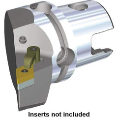 Kennametal - Right Hand Cut, Size KM40, DN.. Insert Compatiblity, Modular Turning & Profiling Cutting Unit Head - 27mm Ctr to Cutting Edge, 40mm Head Length, Through Coolant, Series M-Clamping - Top Tool & Supply