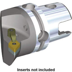 Kennametal - Right Hand Cut, Size KM80, DN.. Insert Compatiblity, Internal or External Modular Turning & Profiling Cutting Unit Head - 53mm Ctr to Cutting Edge, 70mm Head Length, Through Coolant, Series M-Clamping - Top Tool & Supply