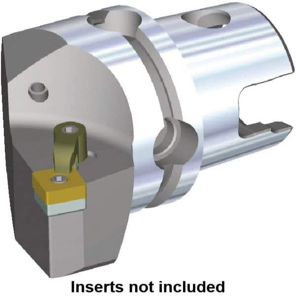 Kennametal - Right Hand Cut, Size KM50, SN.. Insert Compatiblity, Modular Turning & Profiling Cutting Unit Head - 30mm Ctr to Cutting Edge, 50mm Head Length, Through Coolant, Series M-Clamping - Top Tool & Supply