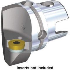 Kennametal - Right Hand Cut, Size KM80, RC.. Insert Compatiblity, Modular Turning & Profiling Cutting Unit Head - 53mm Ctr to Cutting Edge, 70mm Head Length, Through Coolant, Series Kenlever - Top Tool & Supply