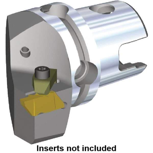 Kennametal - NG3L Insert, 47mm Head Length, Modular Grooving Cutting Unit Head - Left Hand Cut, System Size KM40, Through Coolant, Series Top Notch - Top Tool & Supply