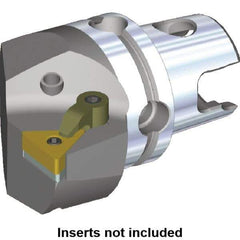 Kennametal - Right Hand Cut, Size KM40, TN.. Insert Compatiblity, Internal or External Modular Turning & Profiling Cutting Unit Head - 27mm Ctr to Cutting Edge, 40mm Head Length, Through Coolant, Series M-Clamping - Top Tool & Supply