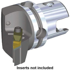 Kennametal - Right Hand Cut, Size KM50, V.GR.. Insert Compatiblity, Modular Turning & Profiling Cutting Unit Head - 35mm Ctr to Cutting Edge, 50mm Head Length, Through Coolant, Series Top Notch - Top Tool & Supply