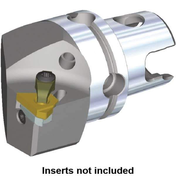 Kennametal - Insert Style LT 16EL, 50mm Head Length, Right Hand Cut, External Modular Threading Cutting Unit Head - System Size KM50TS, 35mm Center to Cutting Edge, Series LT Threading - Top Tool & Supply