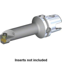 Kennametal - Insert Style NG 3R, 70mm Head Length, Left Hand Cut, Internal Modular Threading Cutting Unit Head - System Size KM40TS, 17mm Center to Cutting Edge, Series Top Notch - Top Tool & Supply