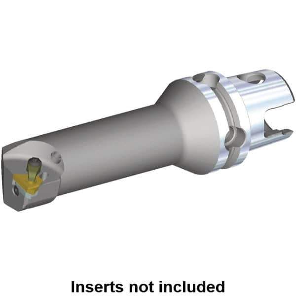 Kennametal - Insert Style LT 16NR, 80mm Head Length, Right Hand Cut, Internal Modular Threading Cutting Unit Head - System Size KM40TS, 11mm Center to Cutting Edge, Series LT Threading - Top Tool & Supply