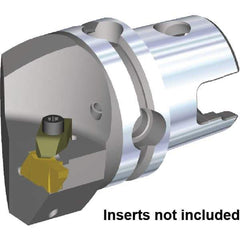 Kennametal - NG4R Insert, 40mm Head Length, Modular Grooving Cutting Unit Head - Left Hand Cut, System Size KM40, Through Coolant, Series Top Notch - Top Tool & Supply