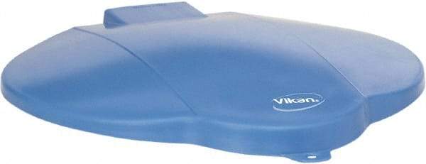 Vikan - 3 Gal Polypropylene Pail Lid - Blue, For Use with 5688 - Top Tool & Supply