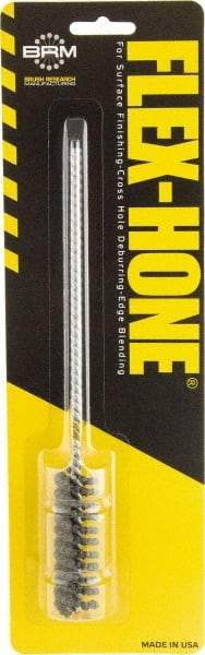 Brush Research Mfg. - 5/8" to 0.709" Bore Diam, 0.8333333 Grit, Aluminum Oxide Flexible Hone - Extra Fine, 8" OAL - Top Tool & Supply