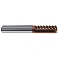 1/4" Dia. - 2-1/2" OAL - 45° Helix Nano-SI Carbide End Mill - 6 FL - Top Tool & Supply