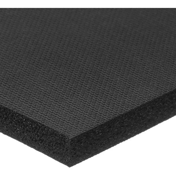 Value Collection - 1' Long x 12" Wide x 1/4" Thick, Neoprene Sheet Gasketing - 100 Max psi, Black - Top Tool & Supply