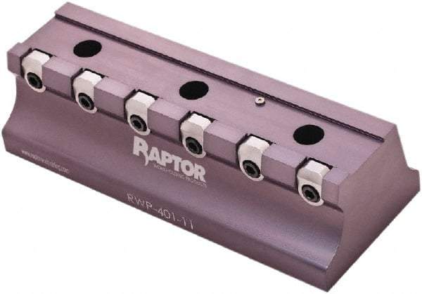 Raptor Workholding - 1-1/2" Jaw Width, 12" High x 17" Long x 7" Wide Dovetail Vise - For Use with 4 & 5 Axis Workholding Systems - Top Tool & Supply