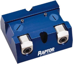 Raptor Workholding - 2-1/4" Jaw Width, 10" High x 8" Long x 10" Wide Dovetail Vise - For Use with 4 & 5 Axis Workholding Systems - Top Tool & Supply