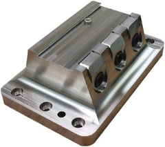 Raptor Workholding - 2-3/4" Jaw Width, 10" High x 10" Long x 8" Wide Dovetail Vise - For Use with 4 & 5 Axis Workholding Systems - Top Tool & Supply