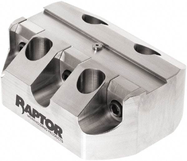 Raptor Workholding - 3/4" Jaw Width, 2" High x 5" Long x 3.9" Wide Dovetail Vise - For Use with 4 & 5 Axis Workholding Systems - Top Tool & Supply