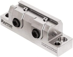 Raptor Workholding - 1-1/4" High x 1" Wide x 3-3/4" Long Vise Clamp - 3/8" Jaw Opening Capacity, 1/8" High x 2-1/2" Wide Jaw, For 4 & 5 Axis Workholding Systems - Top Tool & Supply