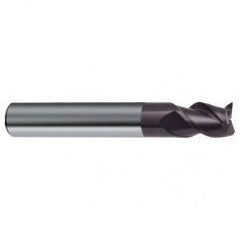 7/16" Dia. - 2-1/2" OAL - 45° Helix Firex Carbide End Mill - 3 FL - Top Tool & Supply