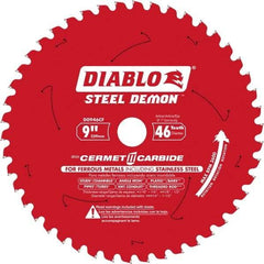 Freud - 9" Blade Diam, 46 Teeth, Carbide-Tipped Cold Saw Blade - 1" Arbor Hole Diam, 1/16" Blade Thickness - Top Tool & Supply