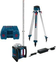 Bosch - 1,650' Measuring Range, 1/16" at 100' Accuracy, Self-Leveling Horizontal Rotary Slope Laser - ±5° Self Leveling Range, 1 Beam - Top Tool & Supply