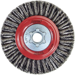 Norton - 9" OD, 5/8-11 Arbor Hole, Stringer Bead Carbon Wheel Brush - Top Tool & Supply