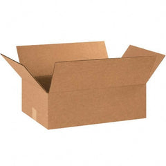 Made in USA - Pack of (25) 12" Wide x 18" Long x 6" High Corrugated Shipping Boxes - Top Tool & Supply