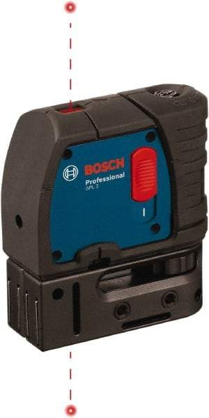 Bosch - 2 Beam 100' Max Range Self Leveling Dot Laser Level - 1/4" at 100' & 1/8" at 30' Accuracy, Battery Included - Top Tool & Supply