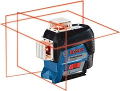 Bosch - 3 Beam 200' Max Range Self Leveling Line Laser - 3/32" at 30' Accuracy, Battery Included - Top Tool & Supply