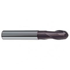 1/8" Dia. - 2" OAL - 2 FL 30 Helix Firex Carbide Ball Nose End Mill - Top Tool & Supply