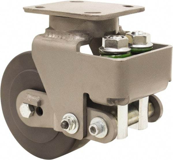 Hamilton - 6" Diam x 2" Wide, Impact-Resistant Cast Nylon Swivel Caster - 1,315 Lb Capacity, Top Plate Mount, 4" x 5" Plate, Sealed Precision Ball Bearing Bearing - Top Tool & Supply