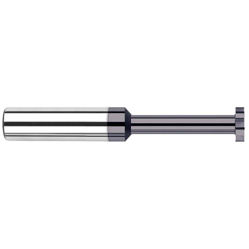 Harvey Tool - 7/16" Cut Diam, 1/8" Cut Width, 7/16" Shank, Straight-Tooth Woodruff Keyseat Cutter - Exact Industrial Supply