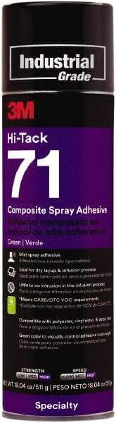 3M - 18.04 oz Aerosol Green Spray Adhesive - High Tack, 205°F Heat Resistance, High Strength Bond - Top Tool & Supply