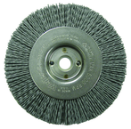 4" Diameter - 1/2 - 3/8" Arbor Hole - Abrasive Nylon Straight Nylox Wheel - Top Tool & Supply