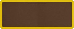 Smart Step - 5' Long x 2' Wide, Dry Environment, Anti-Fatigue Matting - Brown with Yellow Borders, Urethane with Urethane Sponge Base, Beveled on All 4 Sides - Top Tool & Supply