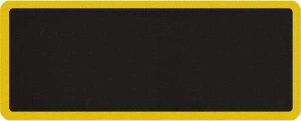 Smart Step - 5' Long x 2' Wide, Dry Environment, Anti-Fatigue Matting - Black with Yellow Borders, Urethane with Urethane Sponge Base, Beveled on All 4 Sides - Top Tool & Supply