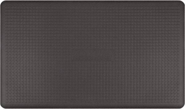 Smart Step - 5' Long x 3' Wide, Dry Environment, Anti-Fatigue Matting - Gray, Urethane with Urethane Sponge Base, Beveled on 3 Sides - Top Tool & Supply