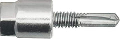 Powers Fasteners - 3/8" Zinc-Plated Steel Vertical (End Drilled) Mount Threaded Rod Anchor - 1/4" Diam x 1" Long, Hex Head, 4,690 Lb Ultimate Pullout, For Use with Steel - Top Tool & Supply