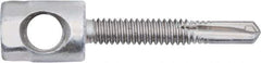 Powers Fasteners - 3/8" Zinc-Plated Steel Horizontal (Cross Drilled) Mount Threaded Rod Anchor - 1/4" Diam x 1" Long, Hex Head, 2,810 Lb Ultimate Pullout, For Use with Steel - Top Tool & Supply