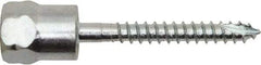 Powers Fasteners - 3/8" Zinc-Plated Steel Vertical (End Drilled) Mount Threaded Rod Anchor - 1/4" Diam x 2" Long, Hex Head, 1,510 Lb Ultimate Pullout, For Use with Wood - Top Tool & Supply