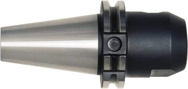 Bilz - CAT50 1/2" Shank Diam Taper Shank 1/2" Hole End Mill Holder/Adapter - 1.38" Nose Diam, 8-1/2" Projection, Through-Spindle, Through-Bore & DIN Flange Coolant - Exact Industrial Supply