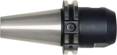 Bilz - CAT50 1/2" Shank Diam Taper Shank 1/2" Hole End Mill Holder/Adapter - 1.38" Nose Diam, 8-1/2" Projection, Through-Spindle, Through-Bore & DIN Flange Coolant - Exact Industrial Supply