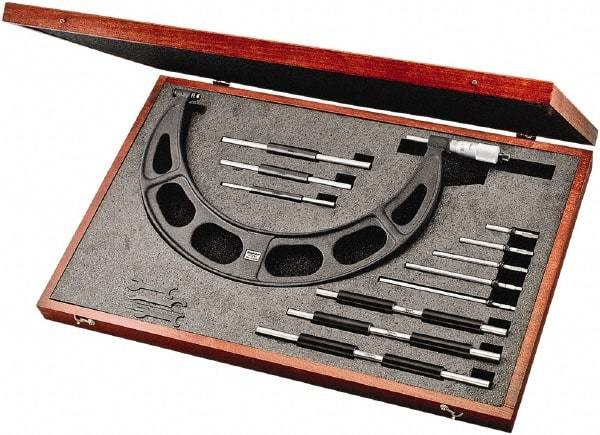 Starrett - Interchangeable-Anvil Micrometers Operation Type: Mechanical Minimum Measurement (mm): 150.00 - Top Tool & Supply