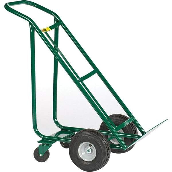 Little Giant - 800 Lb Capacity 47" OAH Hand Truck - Continuous Handle, Steel, Pneumatic Wheels - Top Tool & Supply