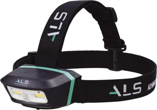 Advanced Lighting Systems - 3 Volt, Black Head Light - 250 Lumens, Rechargeable Battery, LED Lamp - Top Tool & Supply